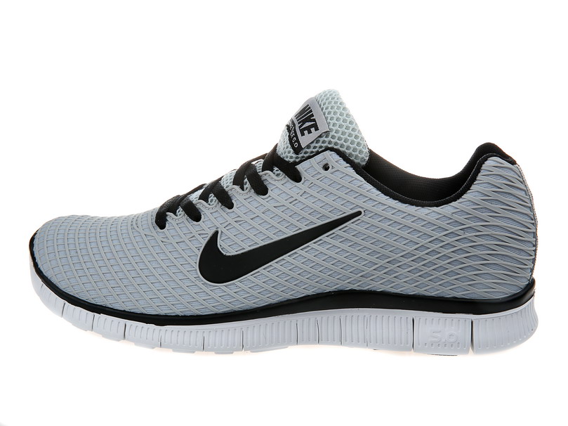 Nike Free 5.0 chaussures de course legeres mens gris noir (4)